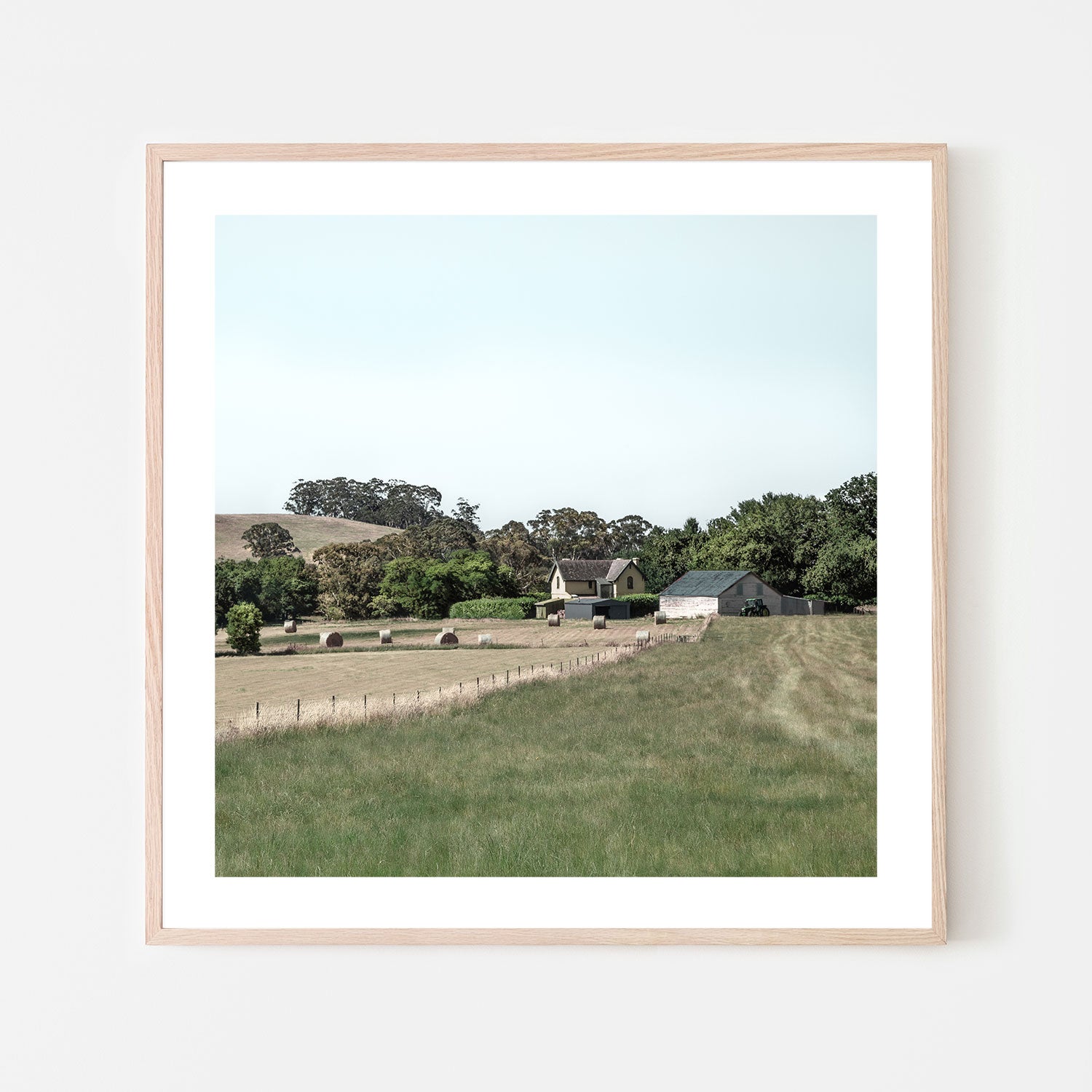 wall-art-print-canvas-poster-framed-Daylesford Hay Bales, Style B , By Tricia Brennan-GIOIA-WALL-ART