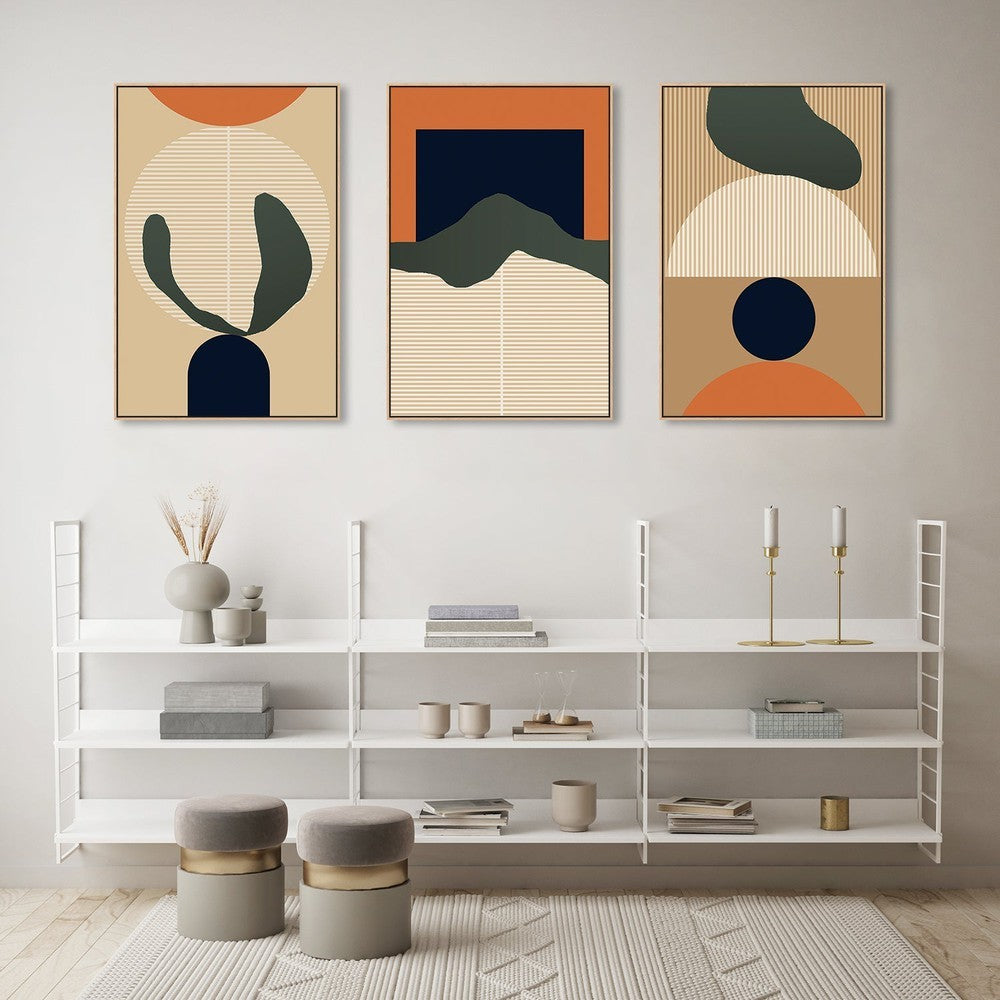 wall-art-print-canvas-poster-framed-Desert Abstract, Set Of 3-by-Gioia Wall Art-Gioia Wall Art