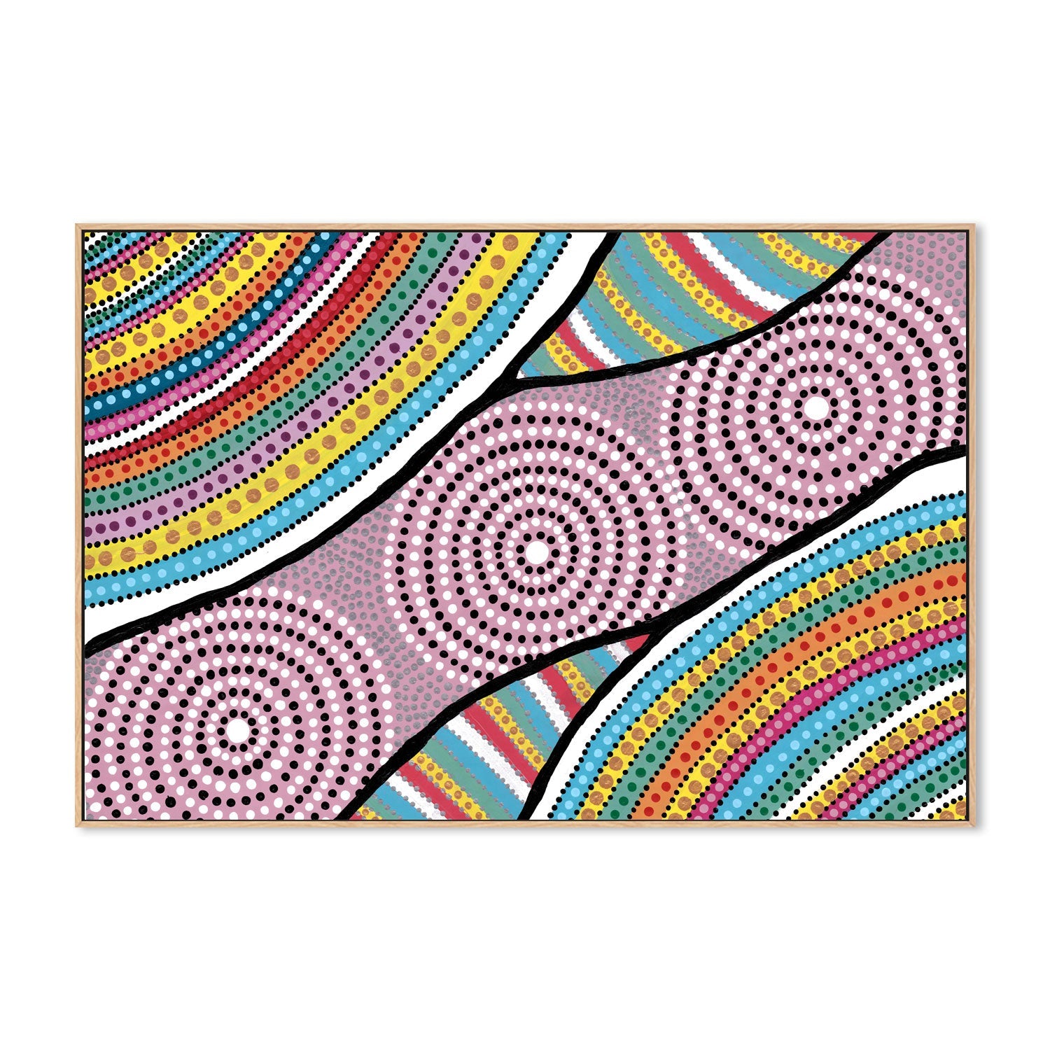 wall-art-print-canvas-poster-framed-Dreamtime Dance , By Tahni Derbin-4