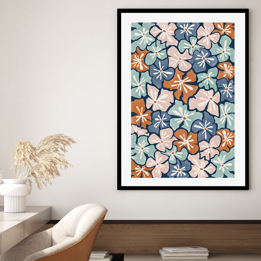 wall-art-print-canvas-poster-framed-Dynamic Blooms , By Elena Ristova-GIOIA-WALL-ART