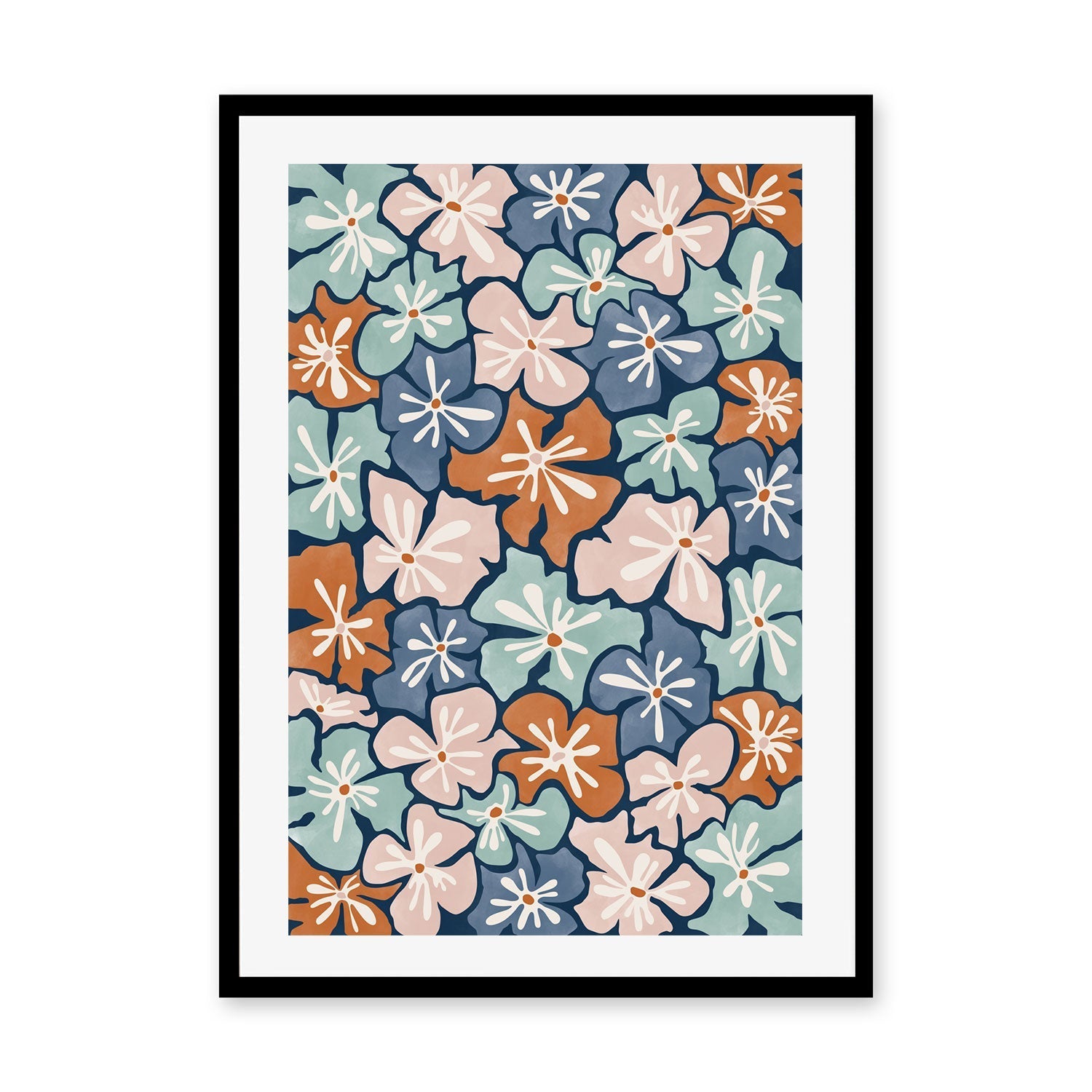 wall-art-print-canvas-poster-framed-Dynamic Blooms , By Elena Ristova-GIOIA-WALL-ART