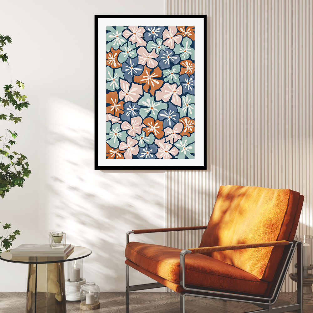 wall-art-print-canvas-poster-framed-Dynamic Blooms , By Elena Ristova-GIOIA-WALL-ART