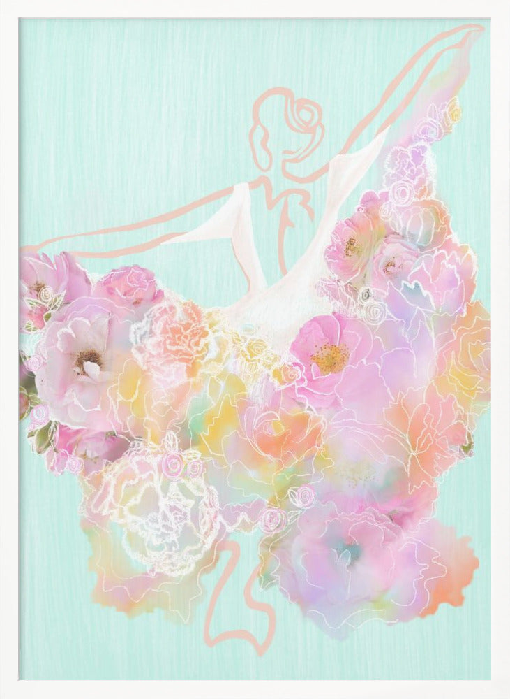 wall-art-print-canvas-poster-framed-Floral Flamenco , By Art by the Ocean-5