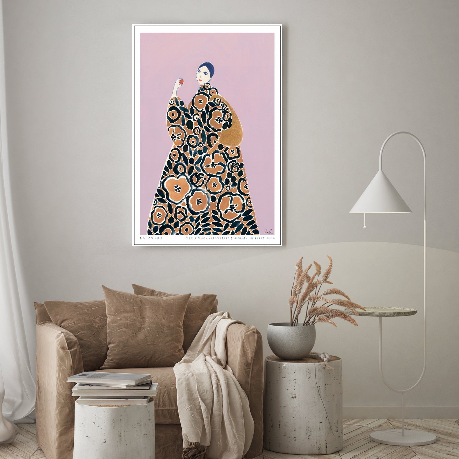 wall-art-print-canvas-poster-framed-Flower Coat , By La Poire-GIOIA-WALL-ART