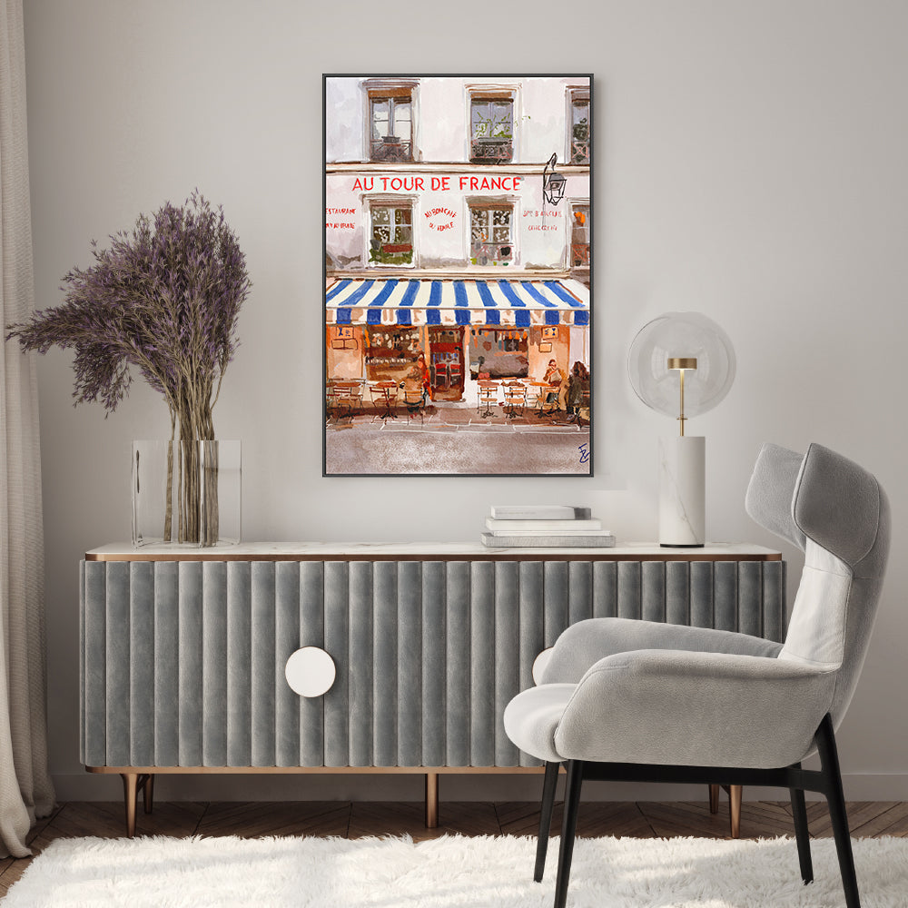 wall-art-print-canvas-poster-framed-French Bistro , By Ekaterina Zagorska-7