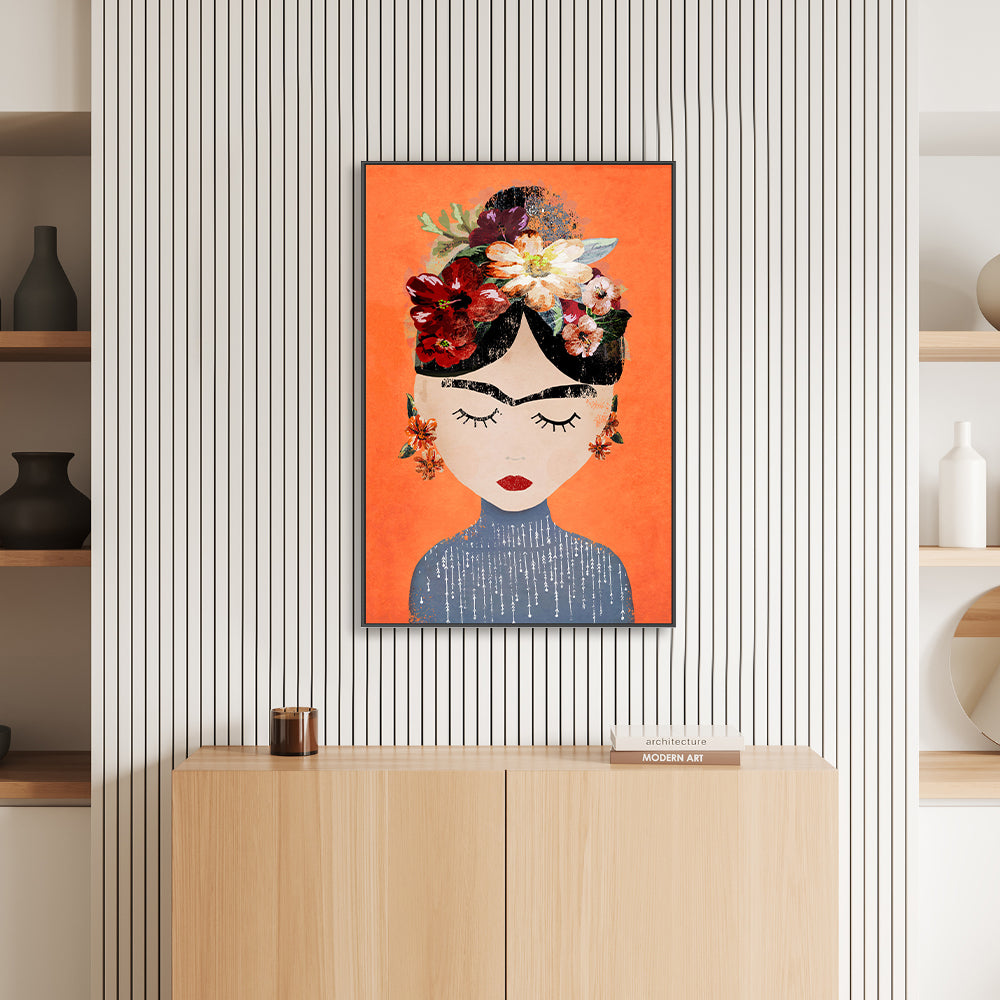 wall-art-print-canvas-poster-framed-Friday, Orange Version , By Treechild-GIOIA-WALL-ART