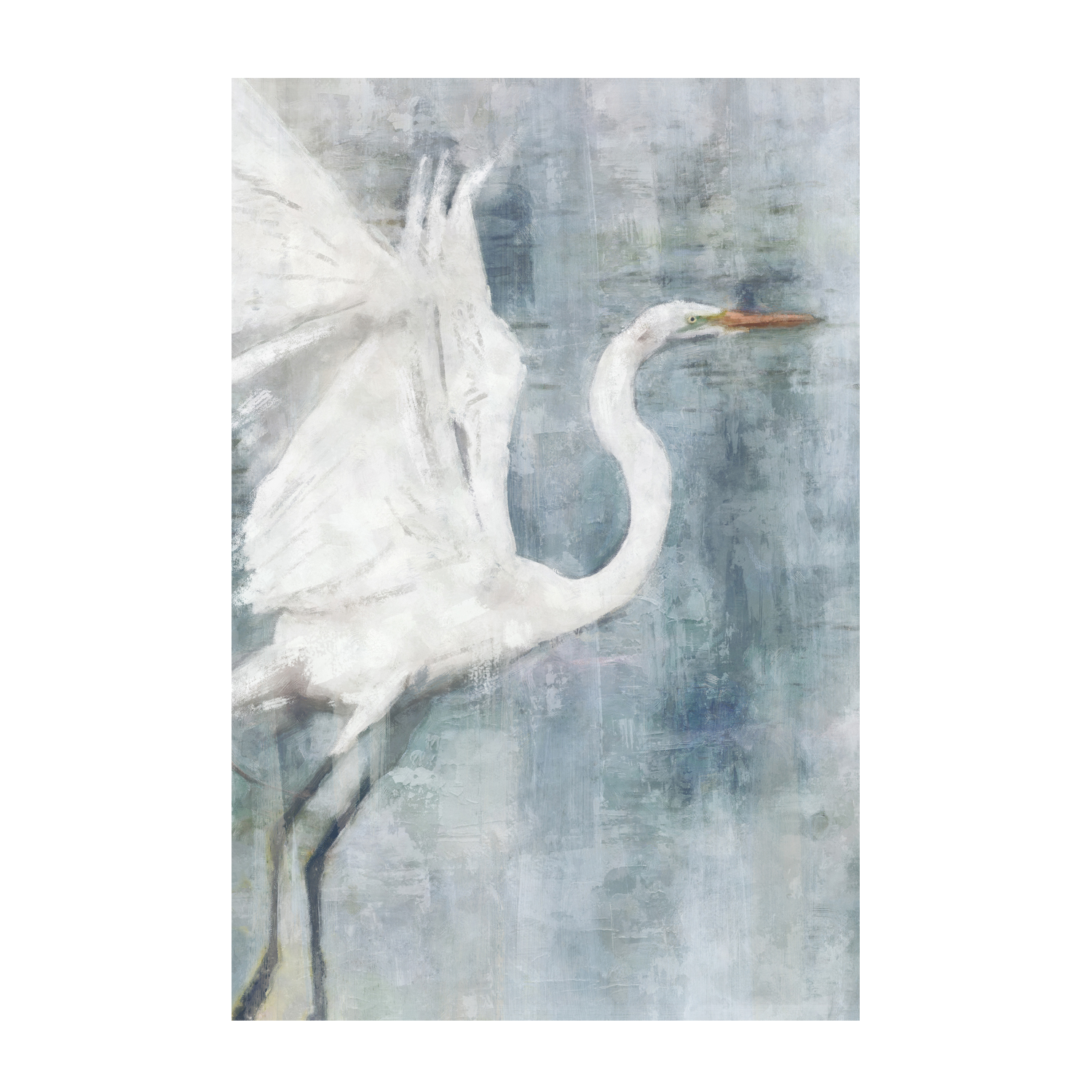 wall-art-print-canvas-poster-framed-Glacier Heron, Style A , By Nina Blue-1