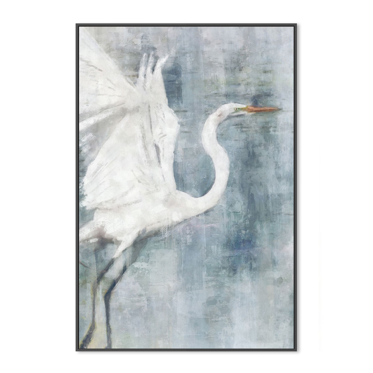 wall-art-print-canvas-poster-framed-Glacier Heron, Style A , By Nina Blue-3