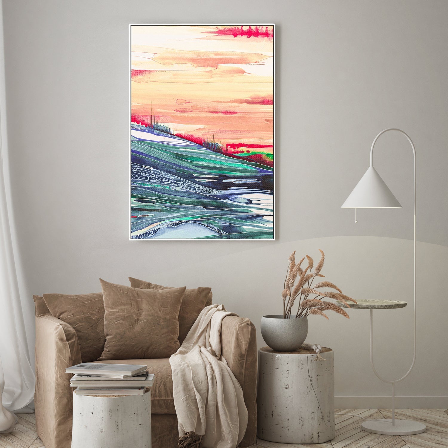 wall-art-print-canvas-poster-framed-Glow , By Sarah Carlton Art-GIOIA-WALL-ART