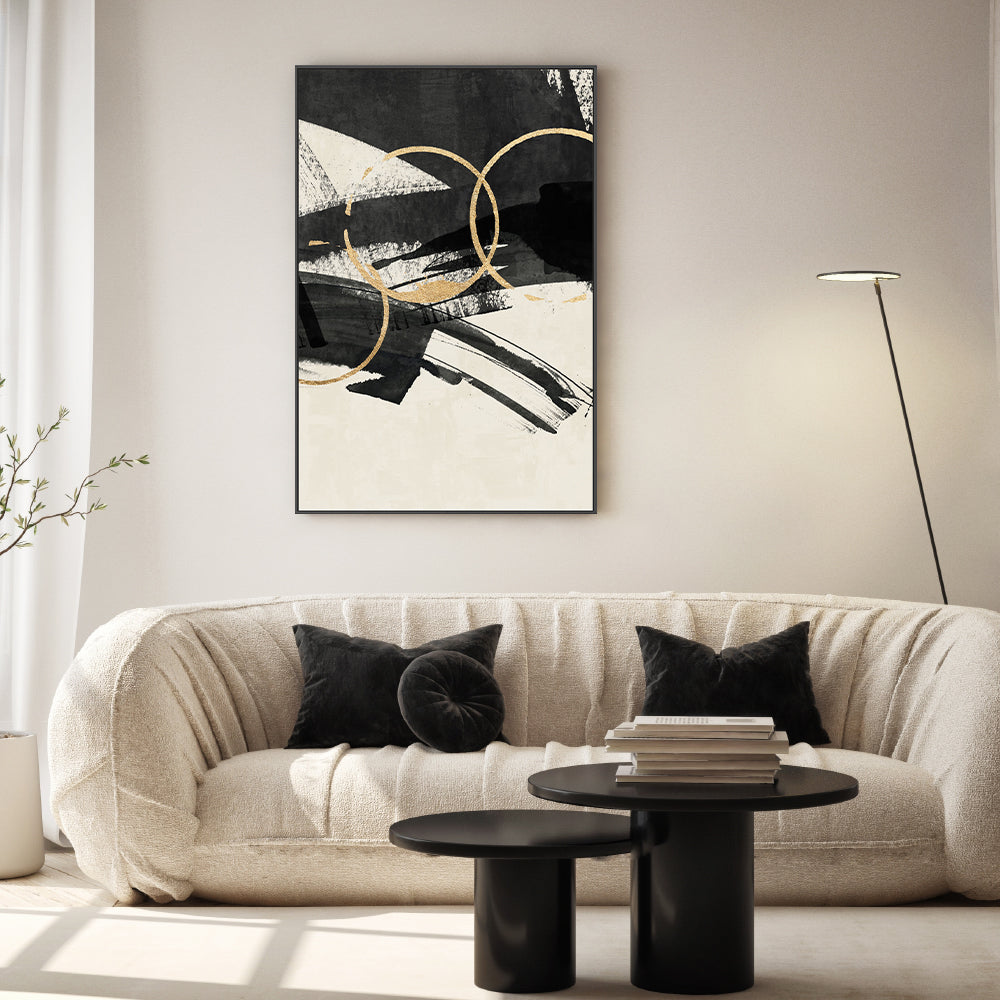 wall-art-print-canvas-poster-framed-Gold Orb, Style C , By Nina Blue-7