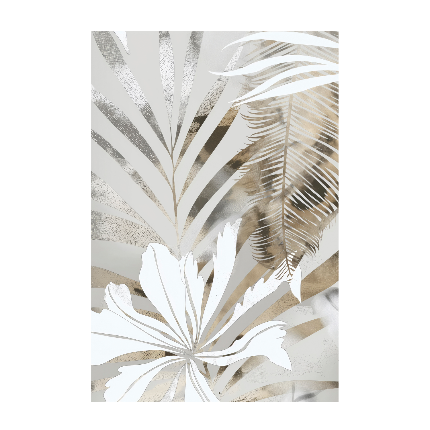 Golden Palms, Style B , By Bella Eve |Wall Art Print Framed Canvas