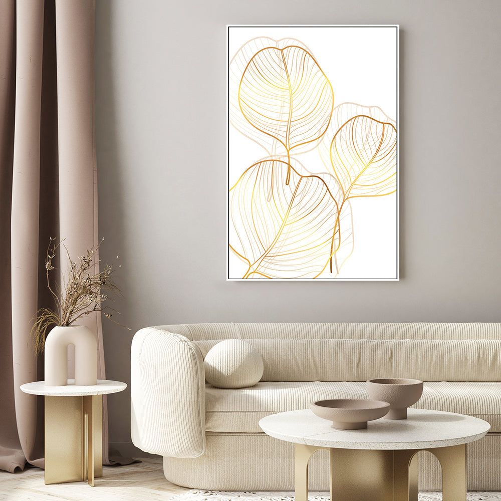 wall-art-print-canvas-poster-framed-Golden Silhouettes, Style C-GIOIA-WALL-ART