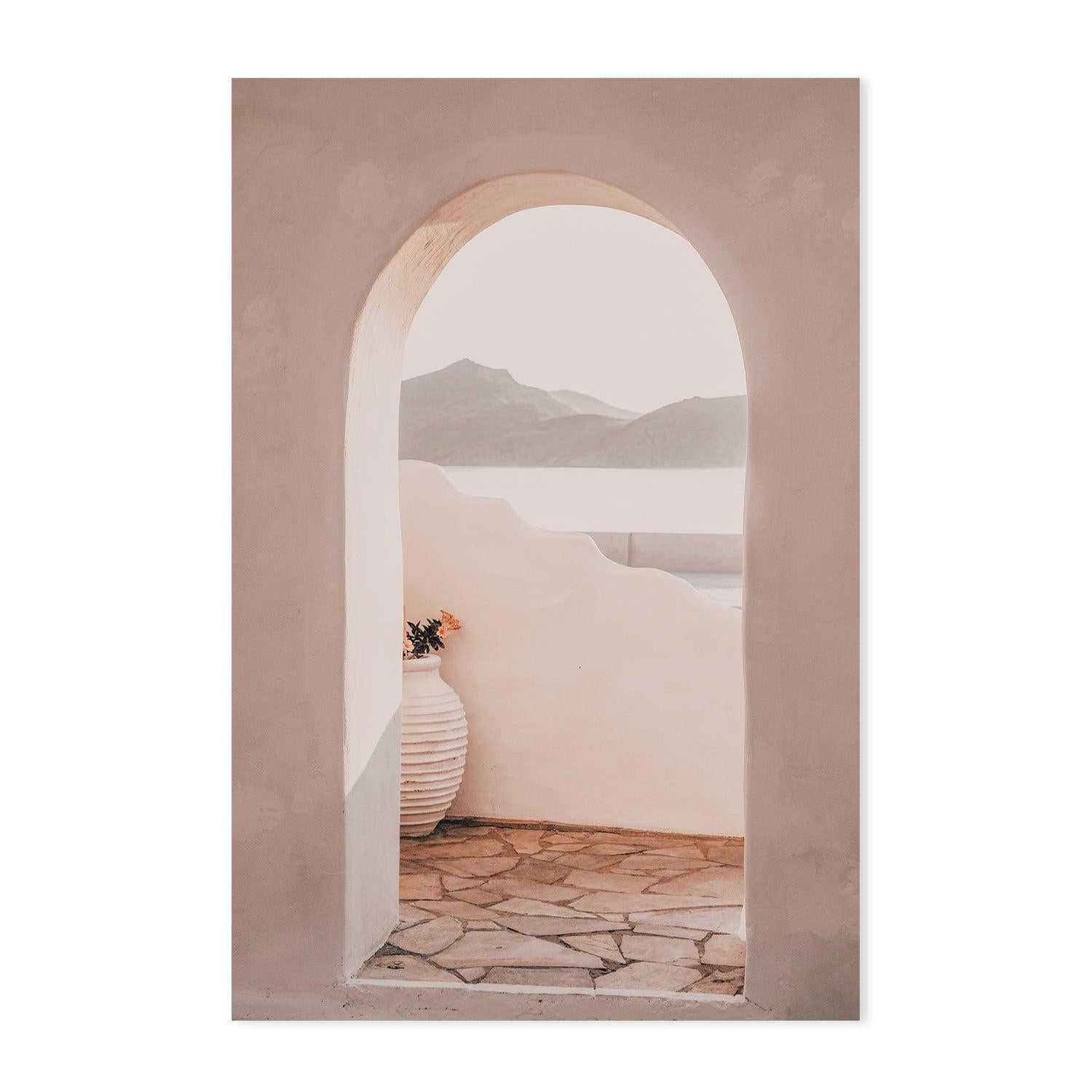 Greek Arch Door-Gioia-Prints-Framed-Canvas-Poster-GIOIA-WALL-ART