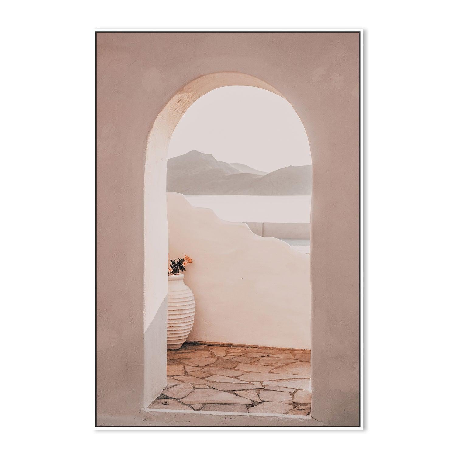 Greek Arch Door-Gioia-Prints-Framed-Canvas-Poster-GIOIA-WALL-ART