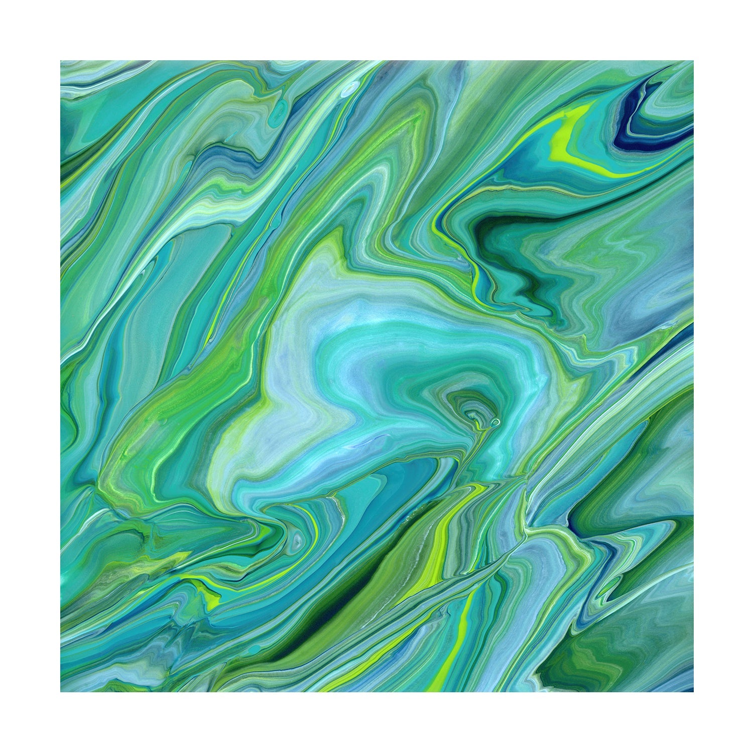 wall-art-print-canvas-poster-framed-Green Blue Marble , Style B , By Cathy Anderson , By Cathy Anderson-1