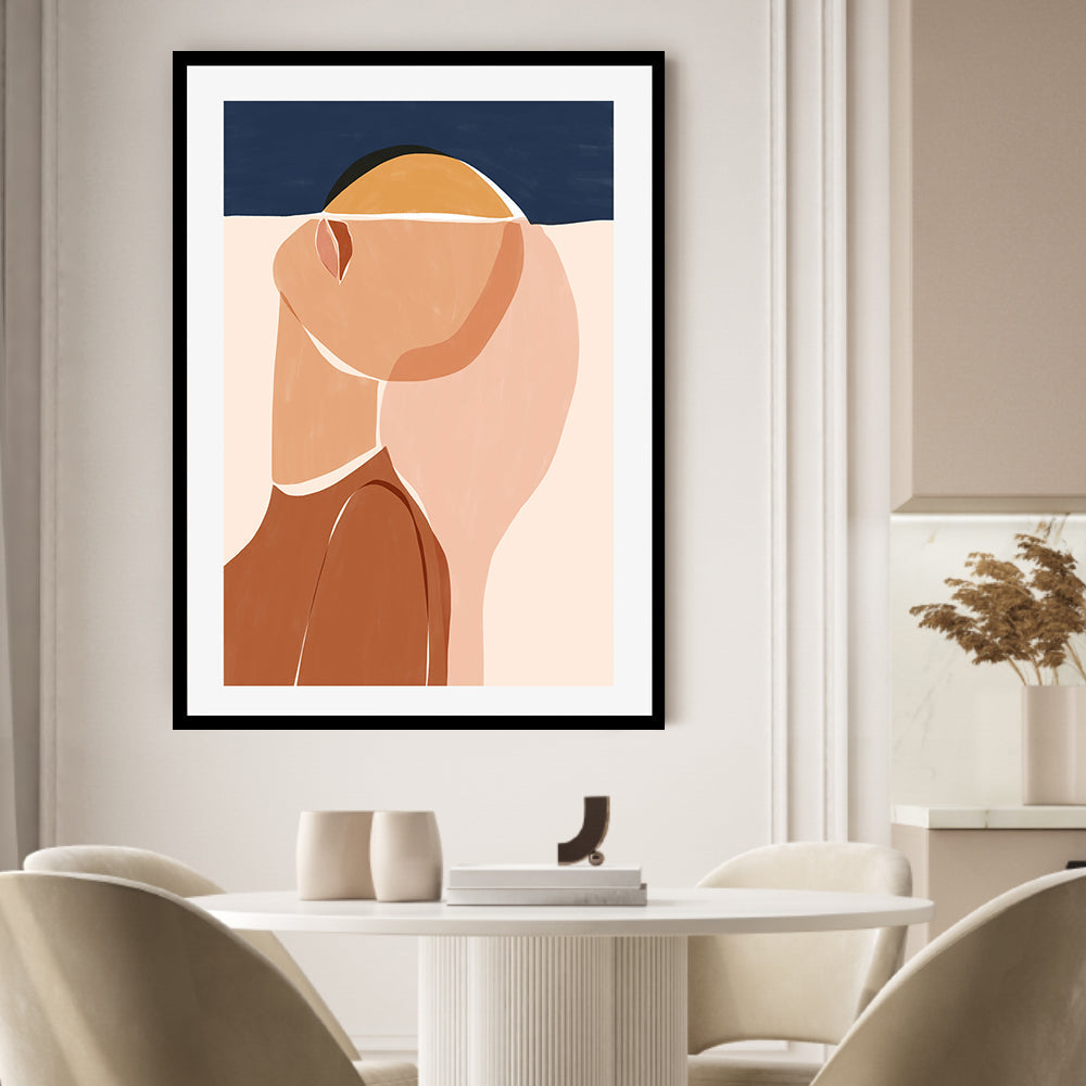 wall-art-print-canvas-poster-framed-Half Face, Half Sun , By Ivy Green Illustrations-GIOIA-WALL-ART