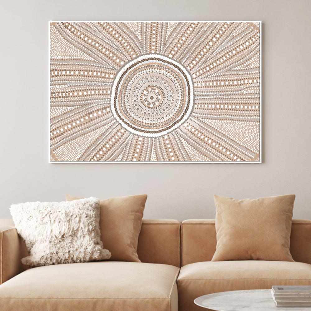 wall-art-print-canvas-poster-framed-Happy, Brown Tones-2