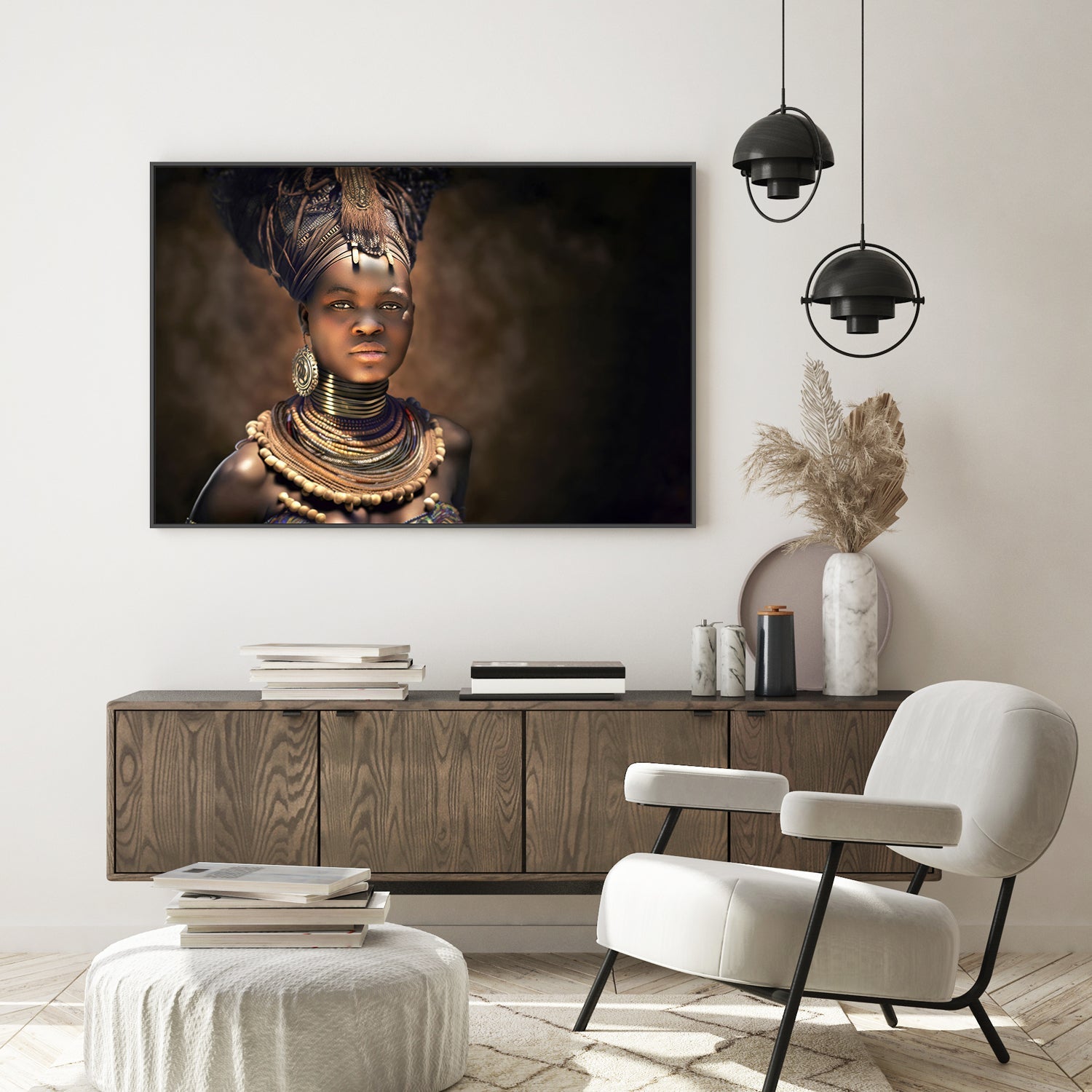 wall-art-print-canvas-poster-framed-Himba Queen-GIOIA-WALL-ART