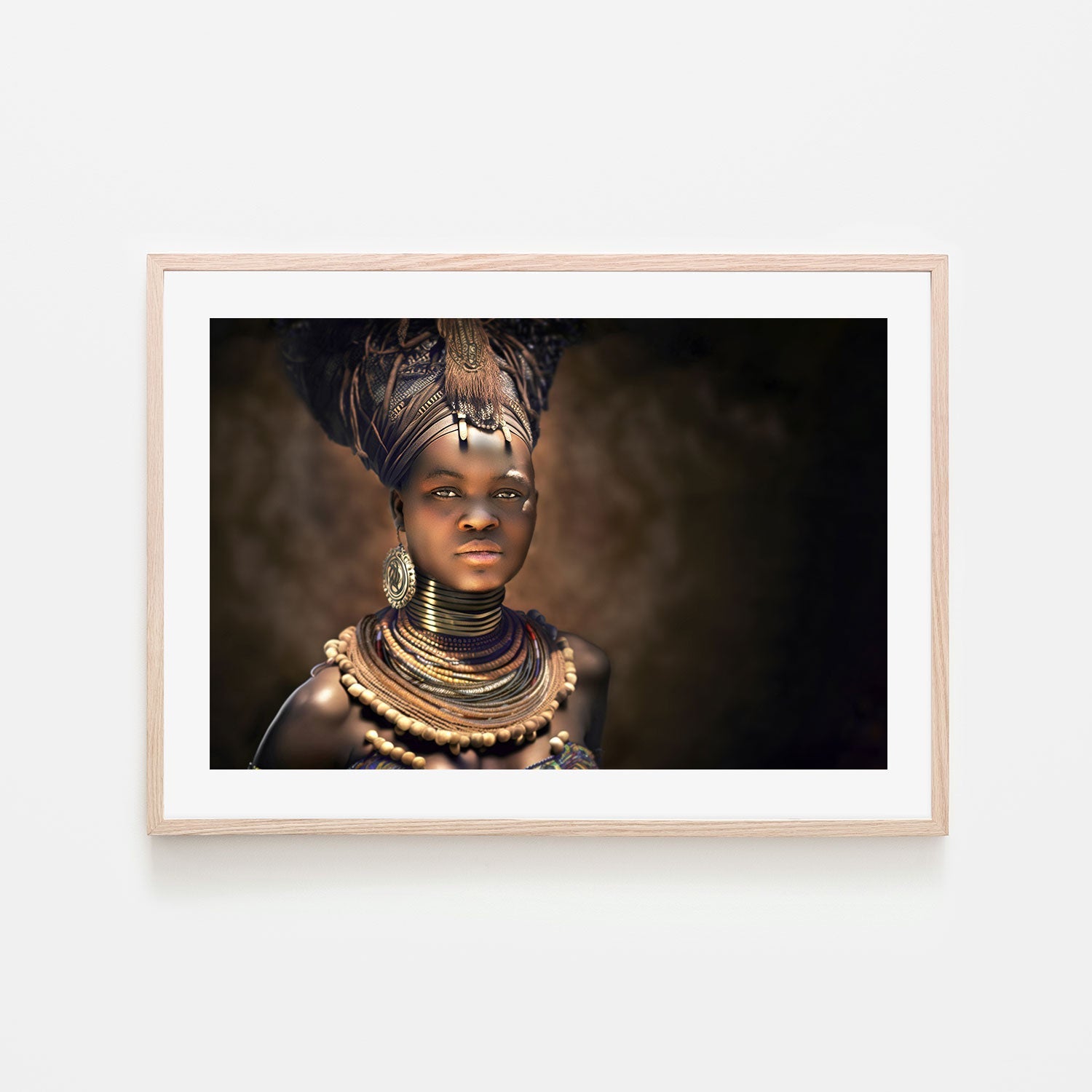 wall-art-print-canvas-poster-framed-Himba Queen-GIOIA-WALL-ART