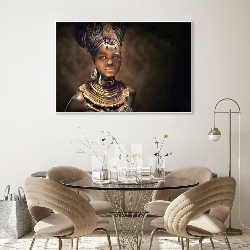 wall-art-print-canvas-poster-framed-Himba Queen-GIOIA-WALL-ART