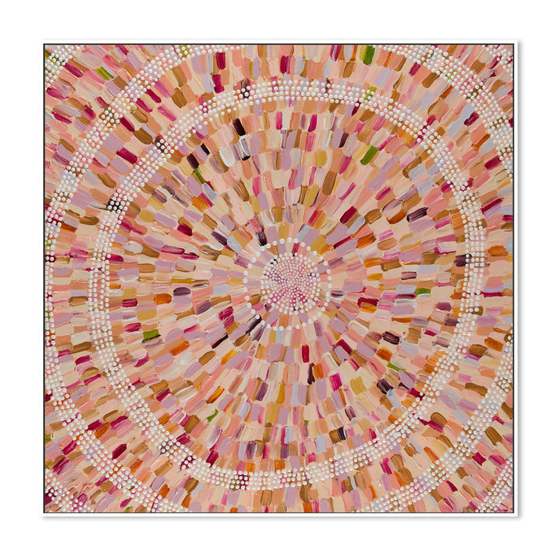 ELIZA Mandala Art -Handmade Mandala Paintings by Artist – with White Frame  : : Home & Kitchen