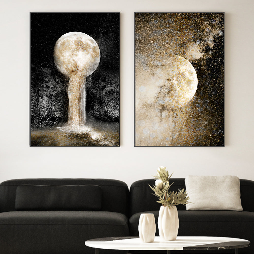 wall-art-print-canvas-poster-framed-Honey Moon, Set of 2 , By Hope Bainbridge-2