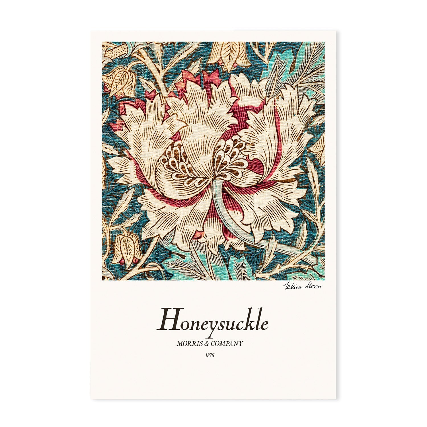 wall-art-print-canvas-poster-framed-Honeysuckle , By William Morris-GIOIA-WALL-ART