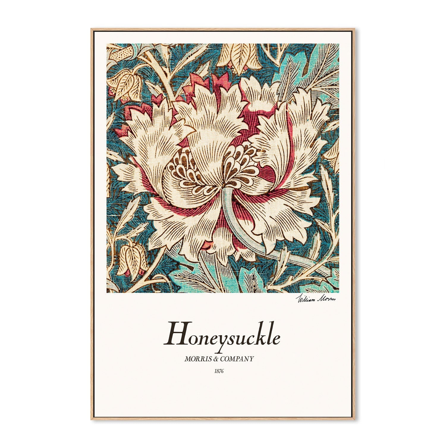 wall-art-print-canvas-poster-framed-Honeysuckle , By William Morris-GIOIA-WALL-ART