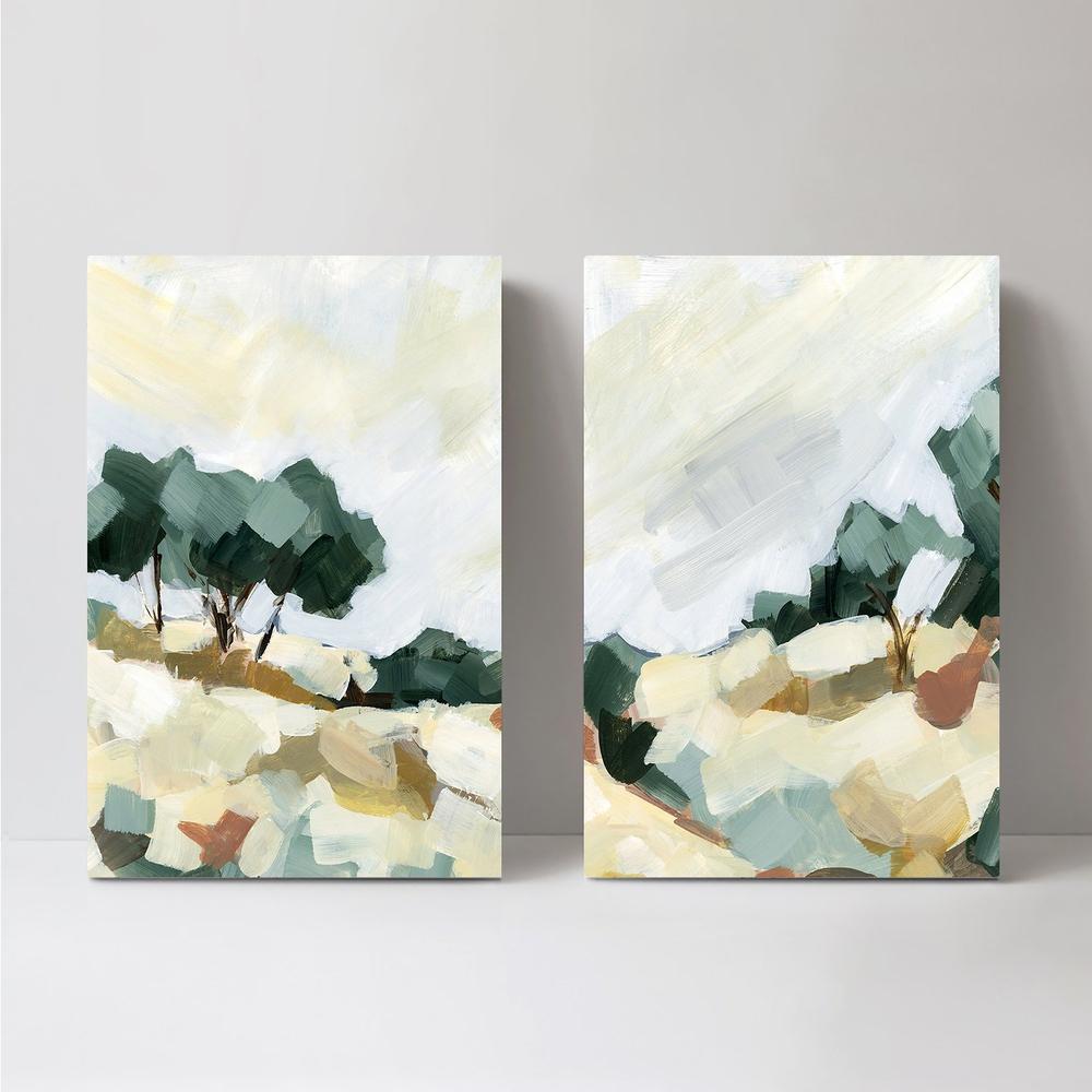 wall-art-print-canvas-poster-framed-Illustrated Land, Set Of 2-by-Emily Wood-Gioia Wall Art