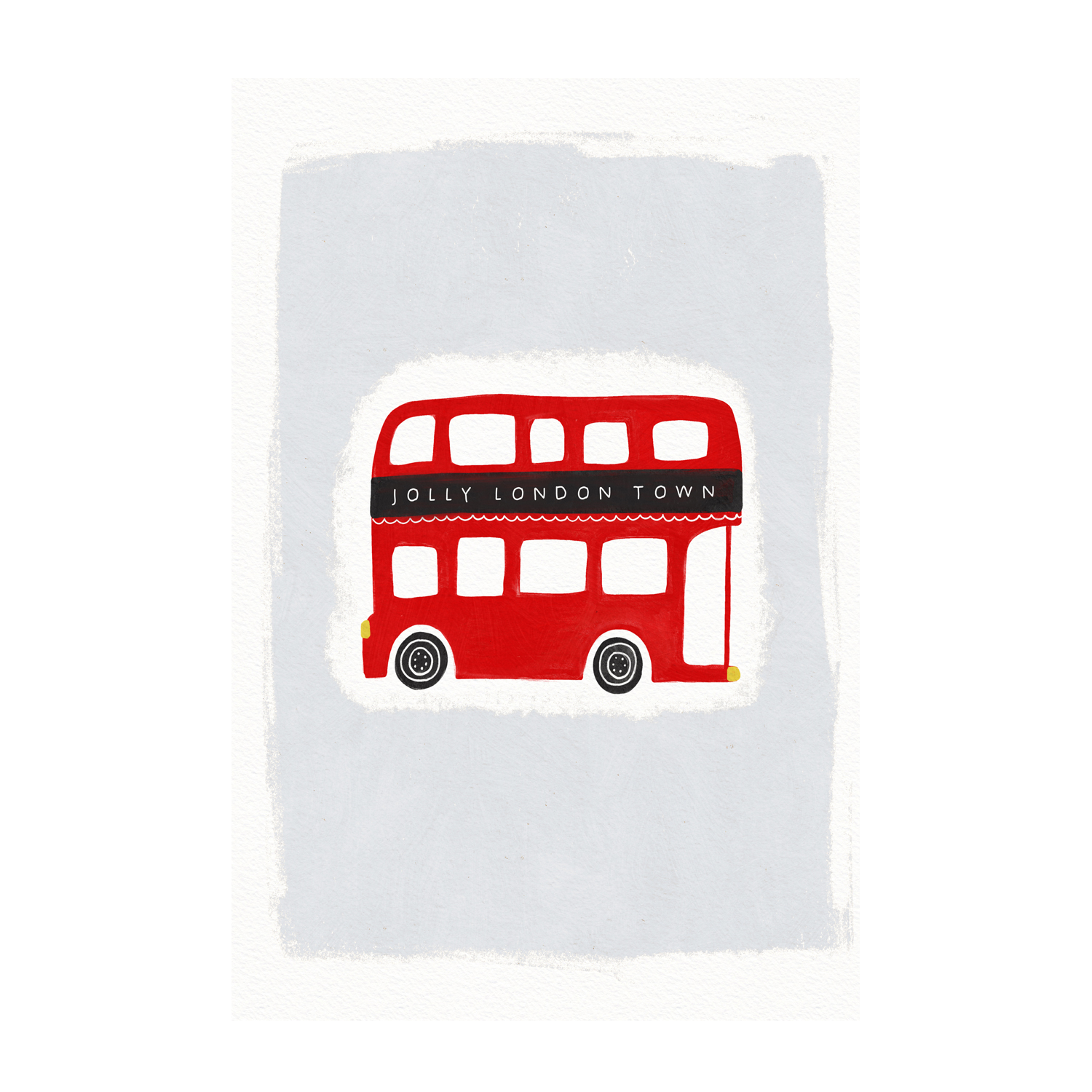 JOLLY LONDON TOWN , By Leah Straatsma |Wall Art Print Framed Canvas