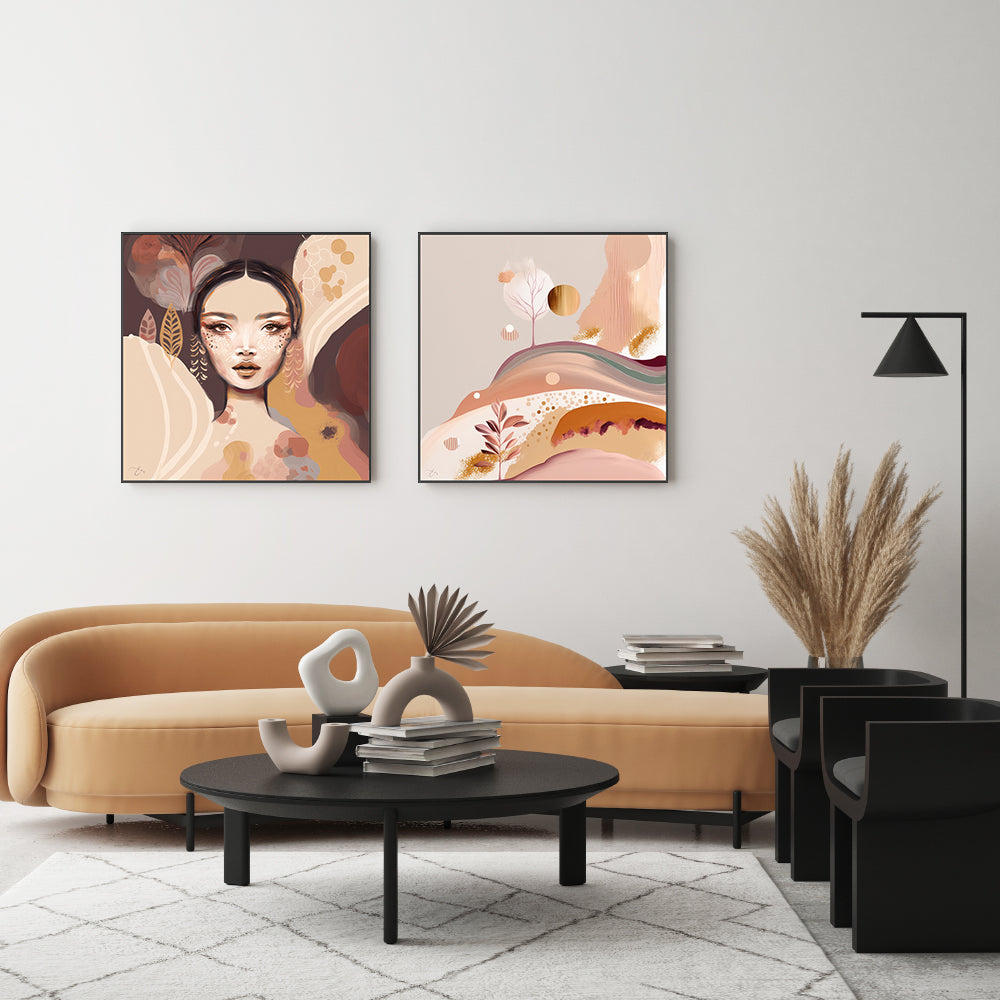 Kaori And Letitia, Set Of 2 , By Bella Eve |Wall Art Print Framed ...