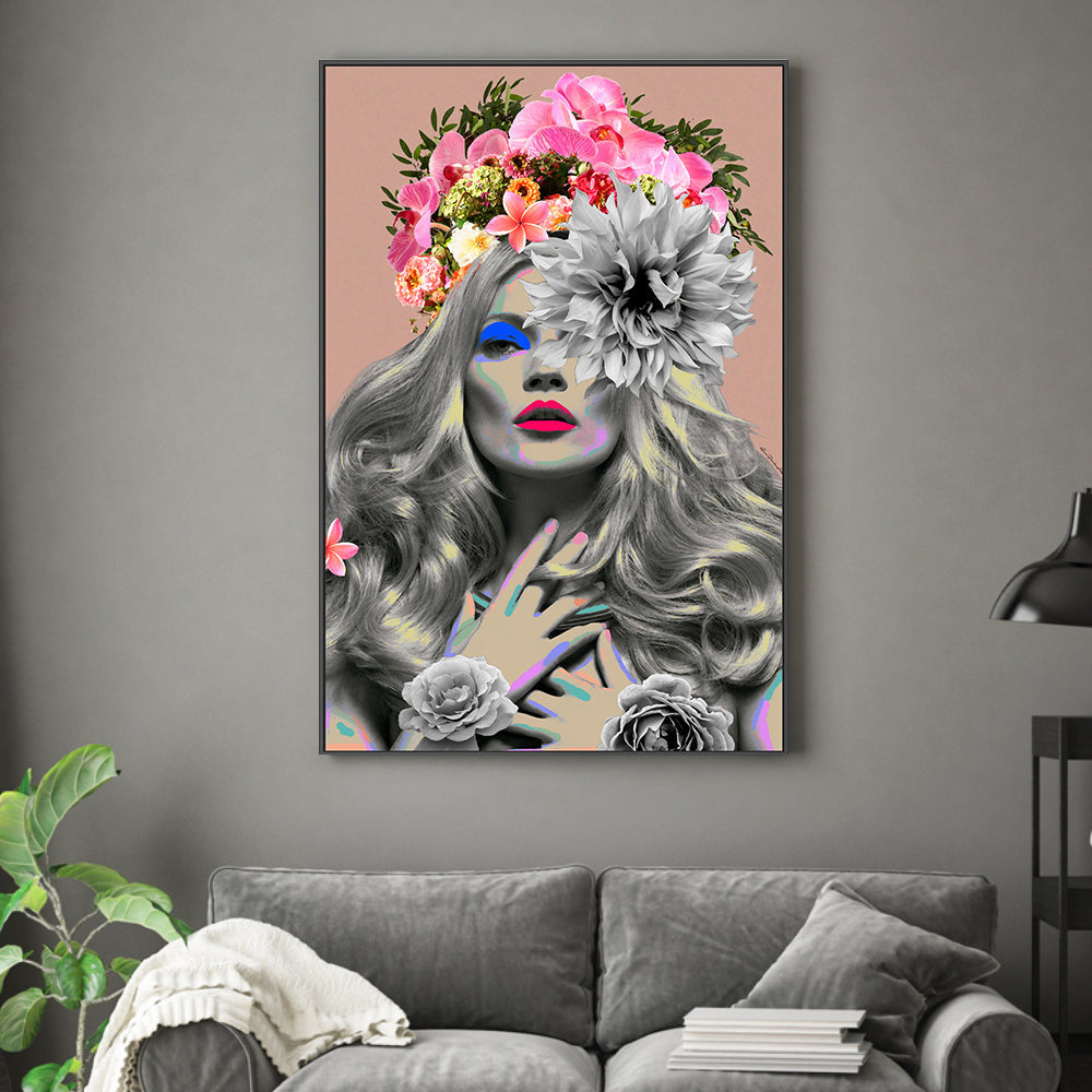 wall-art-print-canvas-poster-framed-Kate Moss , By Ana Paula Hoppe-2