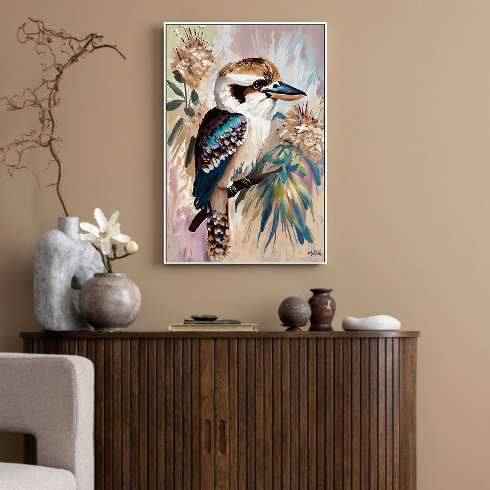 wall-art-print-canvas-poster-framed-Kookaburra Bloom , By Inkheart Designs-2