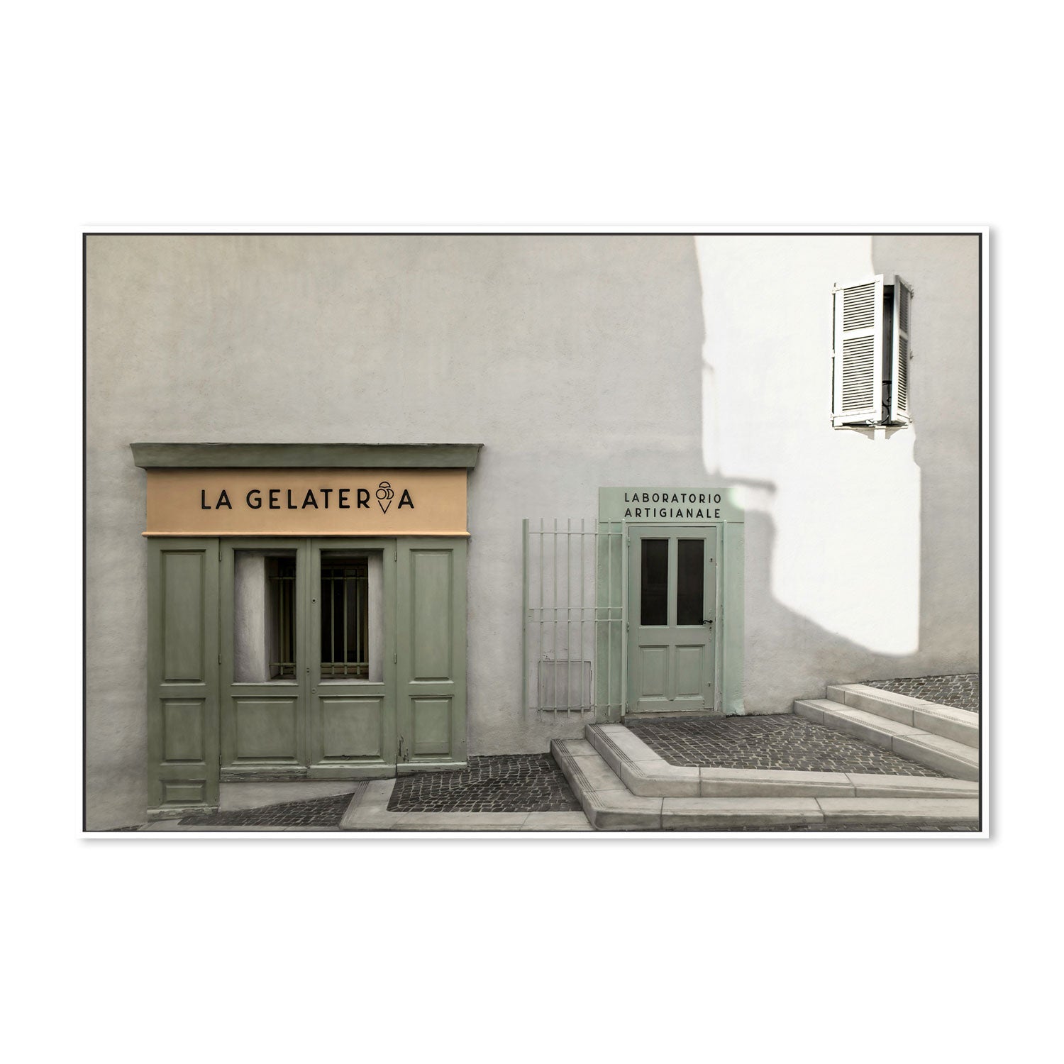 La Gelateria, by Gilbert Claes-Gioia-Prints-Framed-Canvas-Poster-GIOIA-WALL-ART