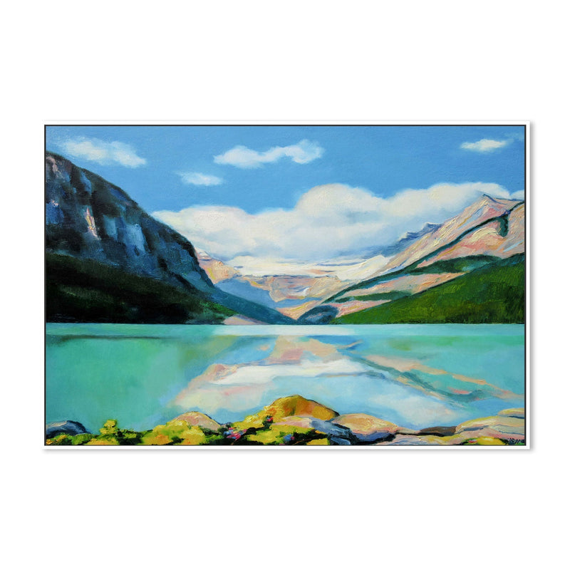 Lake Louise , By Ieva Baklane Wall Art Print Framed Canvas Poster – Gioia  Wall Art