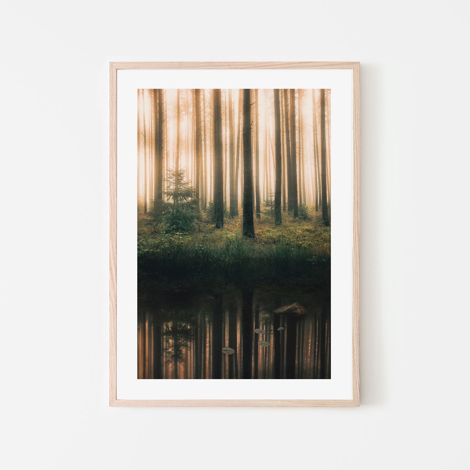 wall-art-print-canvas-poster-framed-Lake Reflection , By Christian Lindsten-GIOIA-WALL-ART