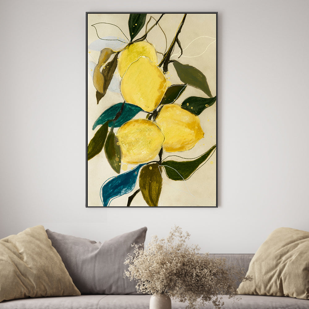 wall-art-print-canvas-poster-framed-Lemon Study, Style A , By Leigh Viner-2