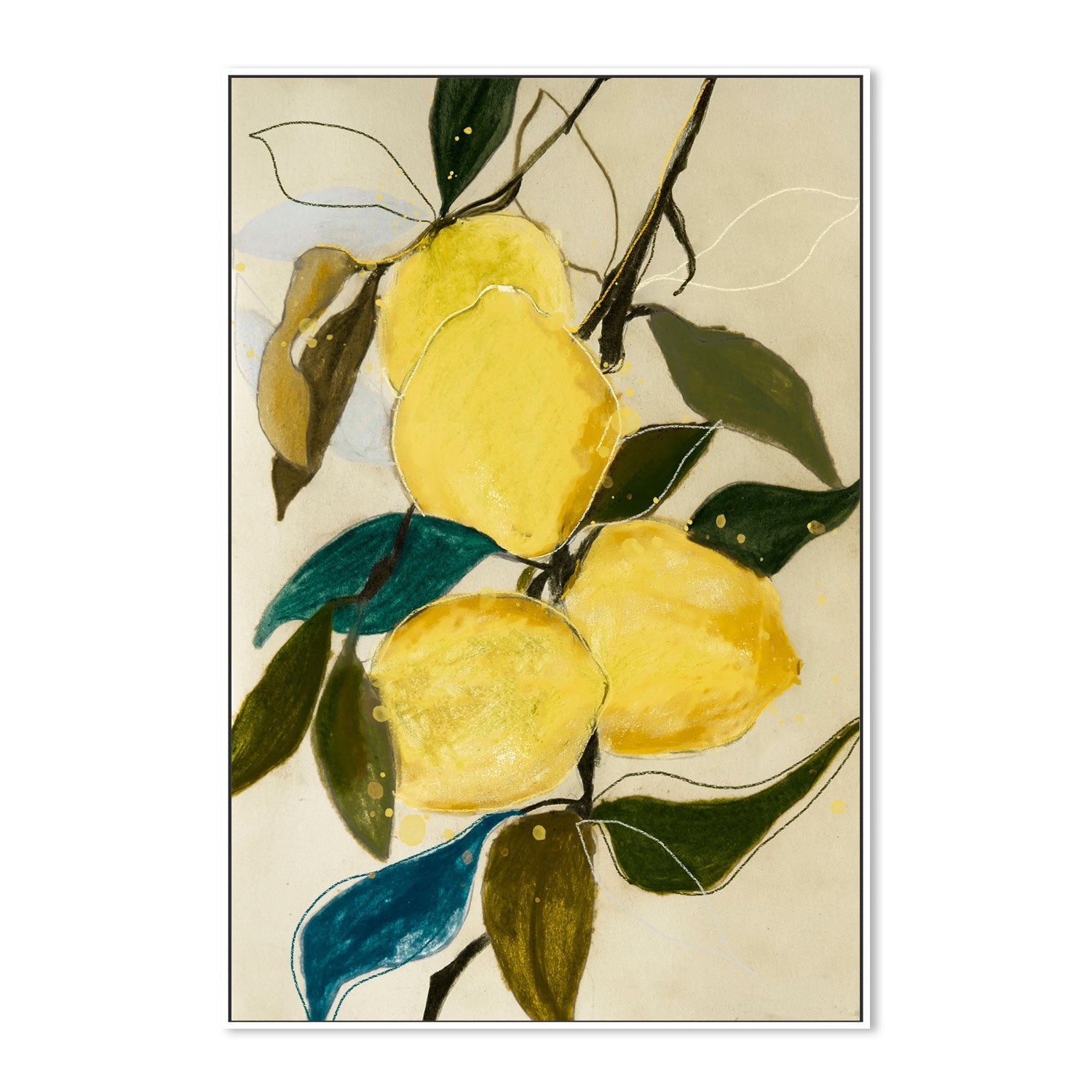 wall-art-print-canvas-poster-framed-Lemon Study, Style A , By Leigh Viner-5