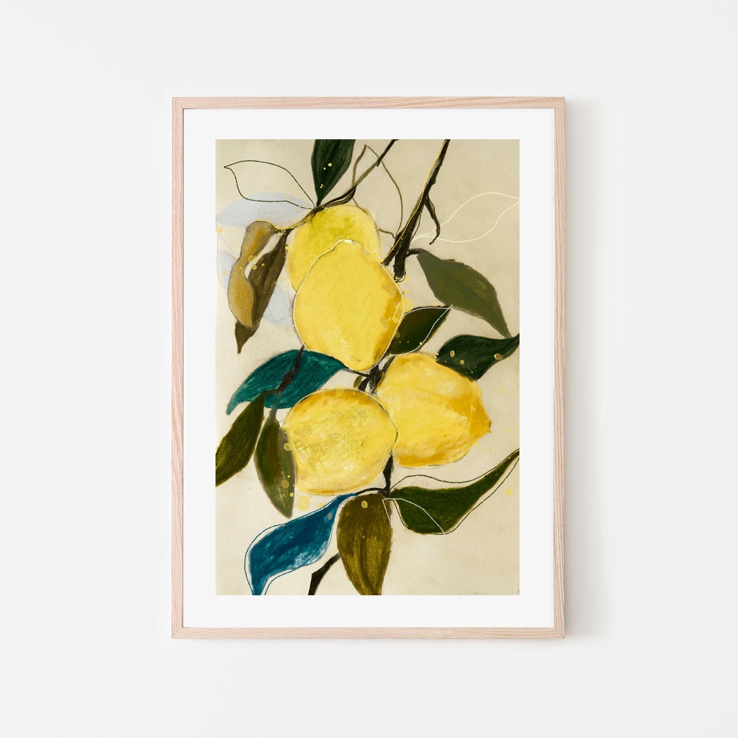 wall-art-print-canvas-poster-framed-Lemon Study, Style A , By Leigh Viner-6