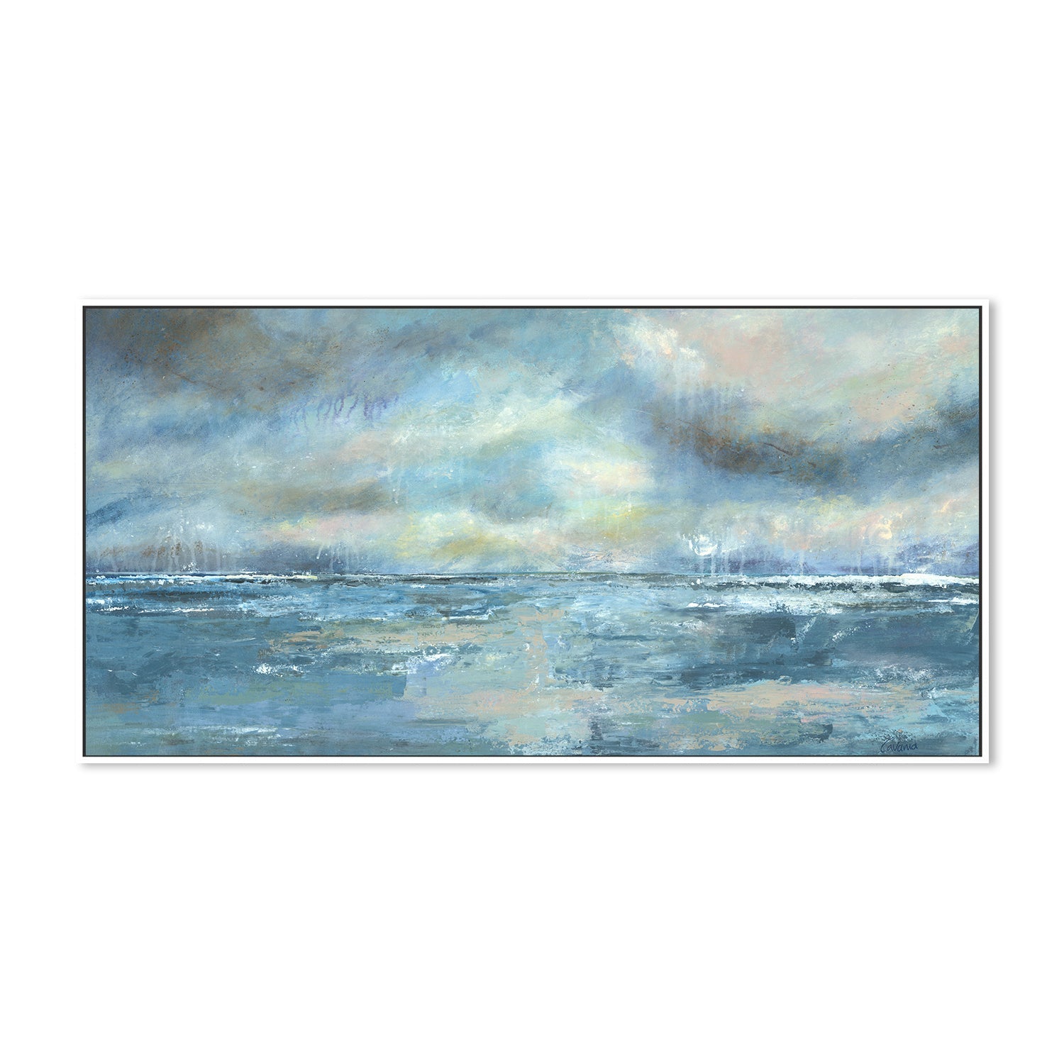 wall-art-print-canvas-poster-framed-Let The Ocean Wash Over You , By Karen Cavania-5