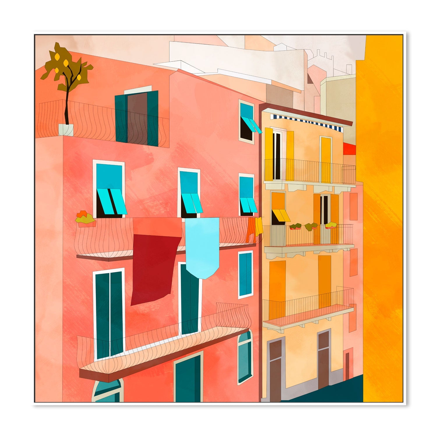 wall-art-print-canvas-poster-framed-Little Italy , By Ana Rut Bre-5