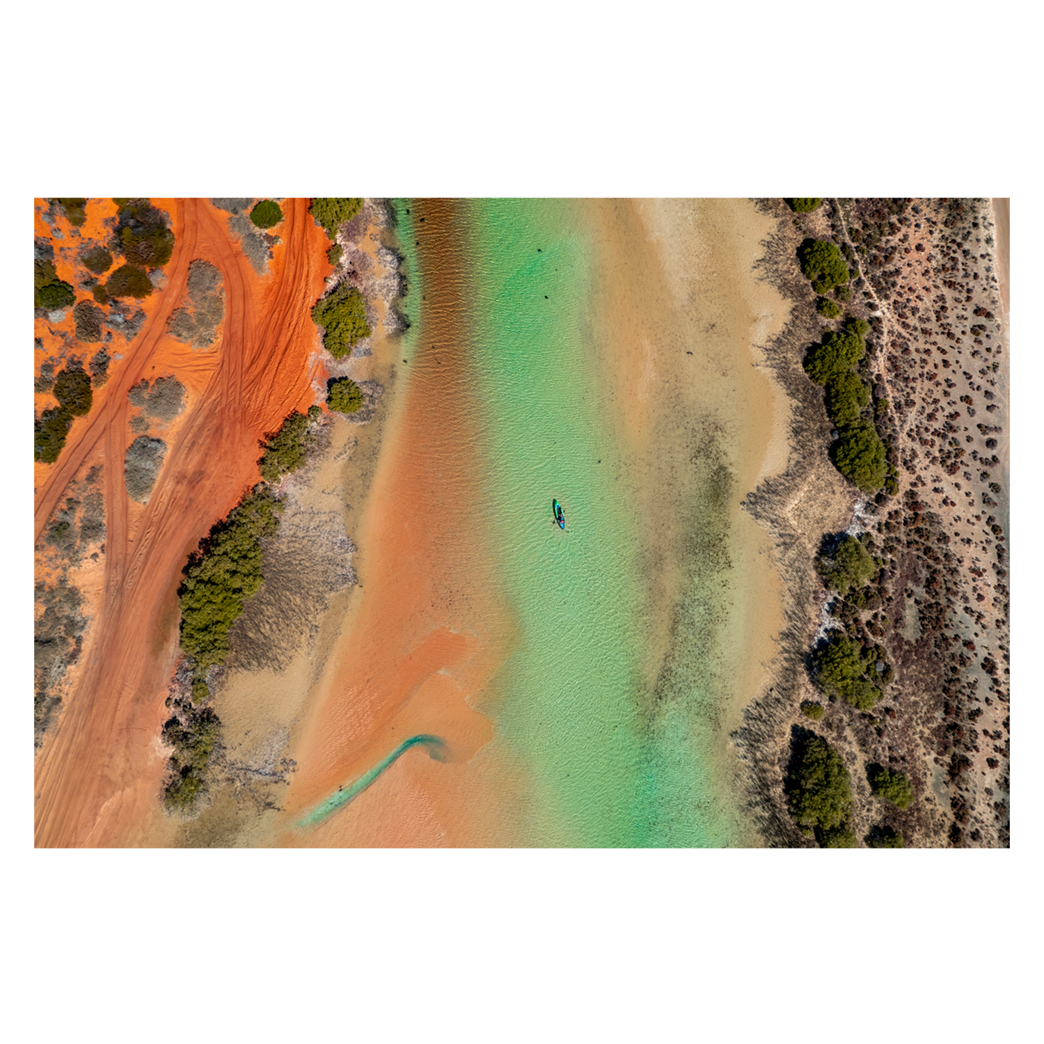 wall-art-print-canvas-poster-framed-Little Lagoon, Shark Bay, Style A , By Maddison Harris-1