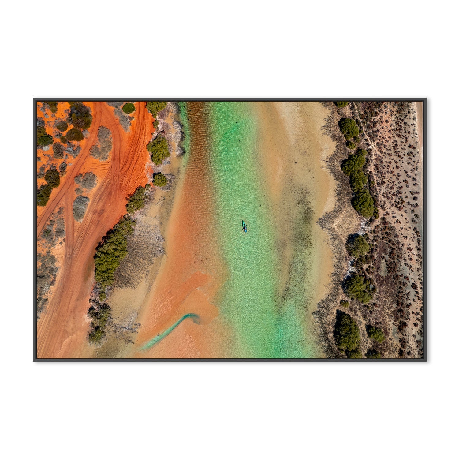 wall-art-print-canvas-poster-framed-Little Lagoon, Shark Bay, Style A , By Maddison Harris-3