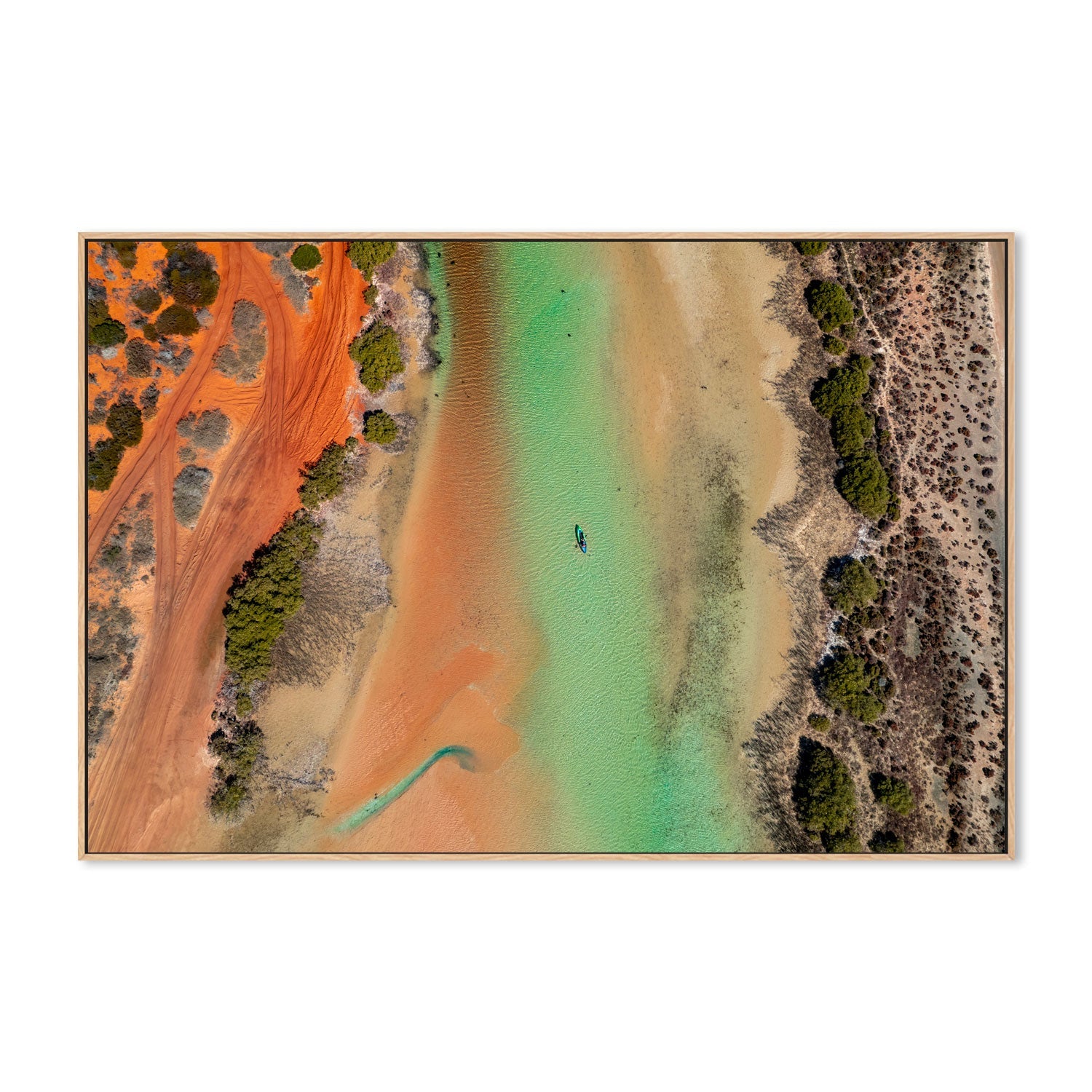 wall-art-print-canvas-poster-framed-Little Lagoon, Shark Bay, Style A , By Maddison Harris-4