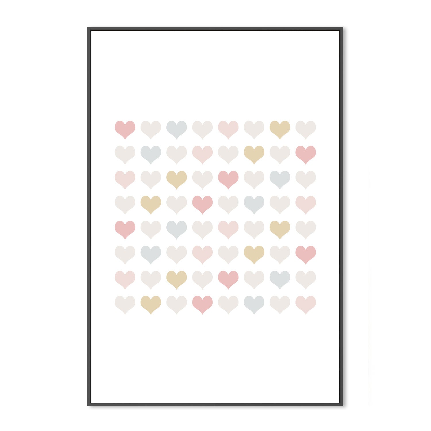 wall-art-print-canvas-poster-framed-Lotsa Hearts , By Leah Straatsma-3