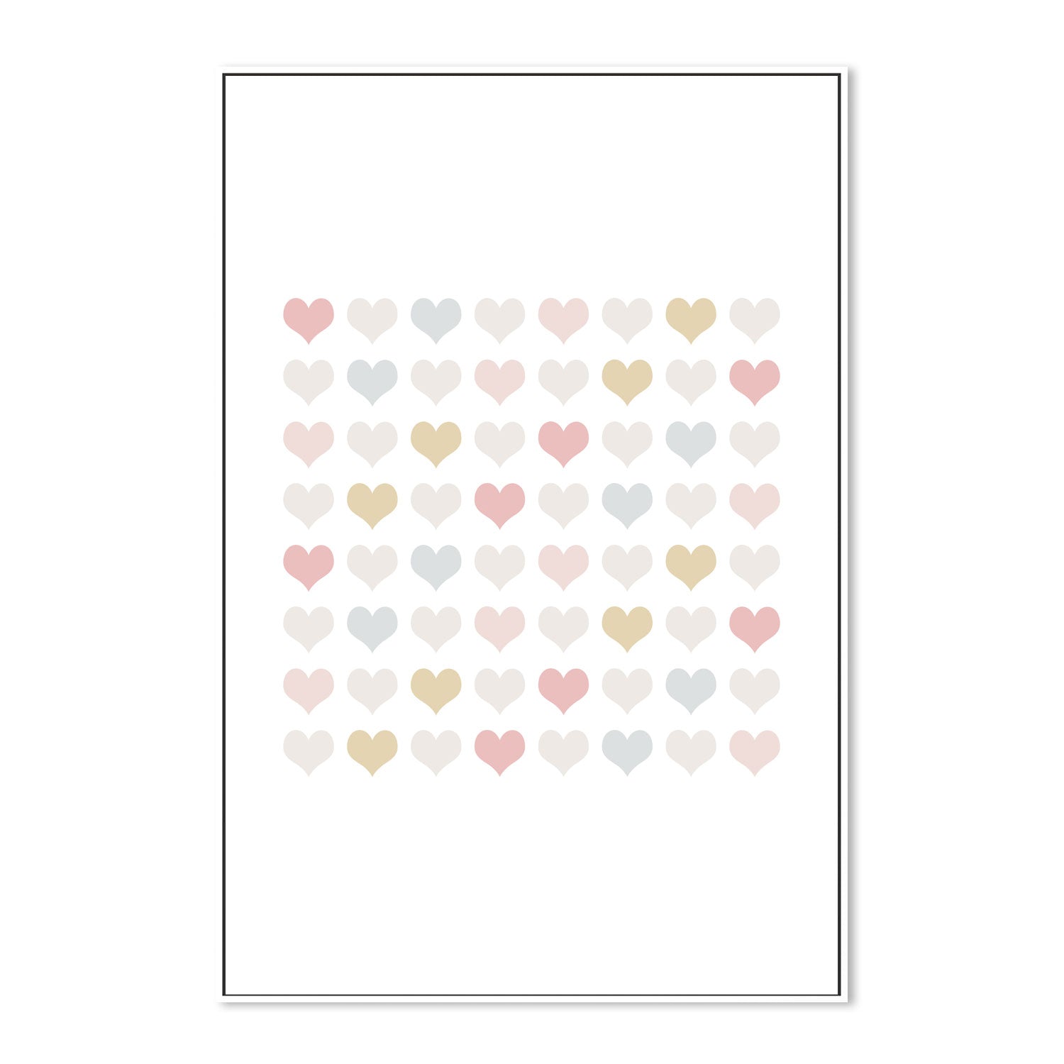 wall-art-print-canvas-poster-framed-Lotsa Hearts , By Leah Straatsma-5