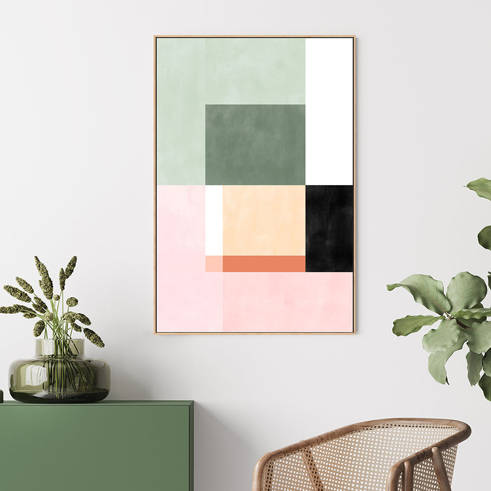 wall-art-print-canvas-poster-framed-Luuminous Geometry, Style B , By Elena Ristova-GIOIA-WALL-ART