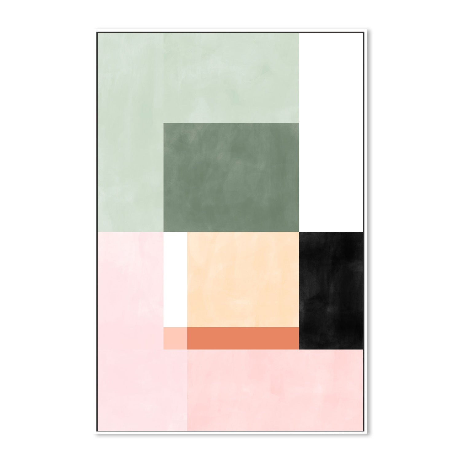 wall-art-print-canvas-poster-framed-Luuminous Geometry, Style B , By Elena Ristova-GIOIA-WALL-ART