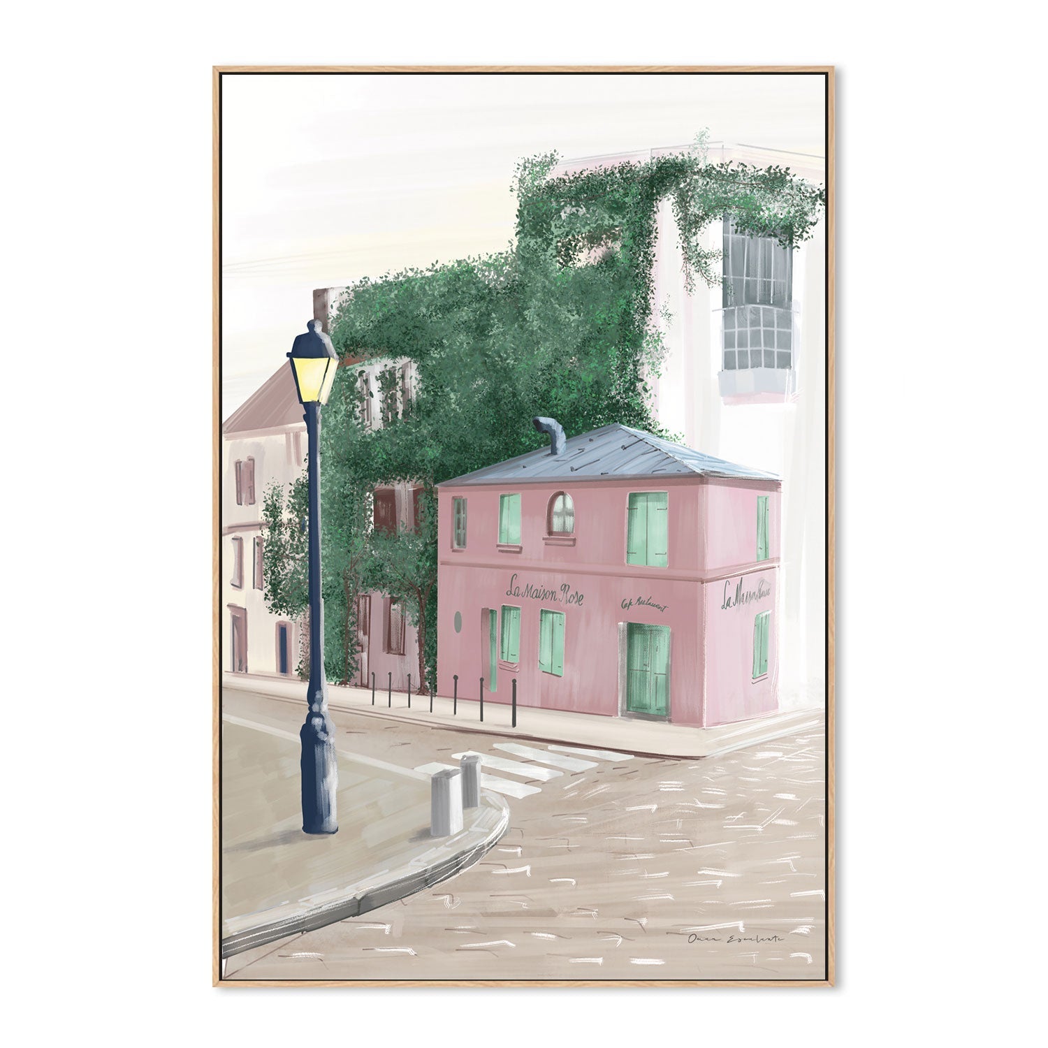 wall-art-print-canvas-poster-framed-Monmarte Paris , By Omar Escalante-GIOIA-WALL-ART