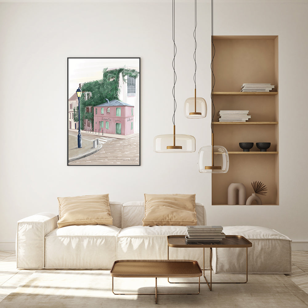 wall-art-print-canvas-poster-framed-Monmarte Paris , By Omar Escalante-GIOIA-WALL-ART